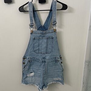 Wild Fable Light Blue Denim Overalls